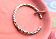 Solid Twisted Copper Bracelet, Cuff Bracelet - nepacrafts