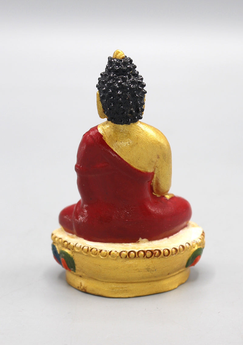 Handpainted Shakyamuni Buddha Statue 4" H