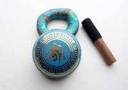 Auspicious Symbol Conch Painted Singing Bowl 3.5" - nepacrafts