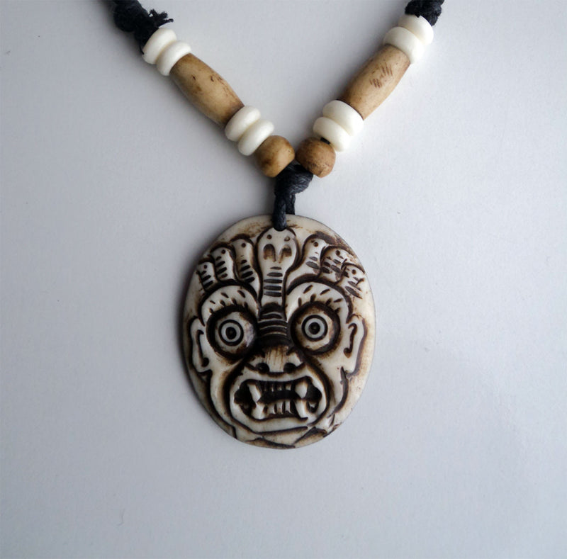 Hindu Bhairab Pendant Necklace - nepacrafts