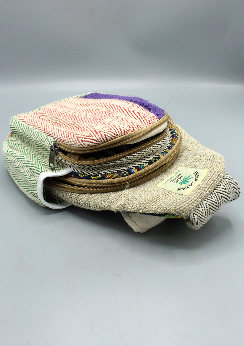 Hemp and Gheri Cotton Mix Natural Cross Travel Bag