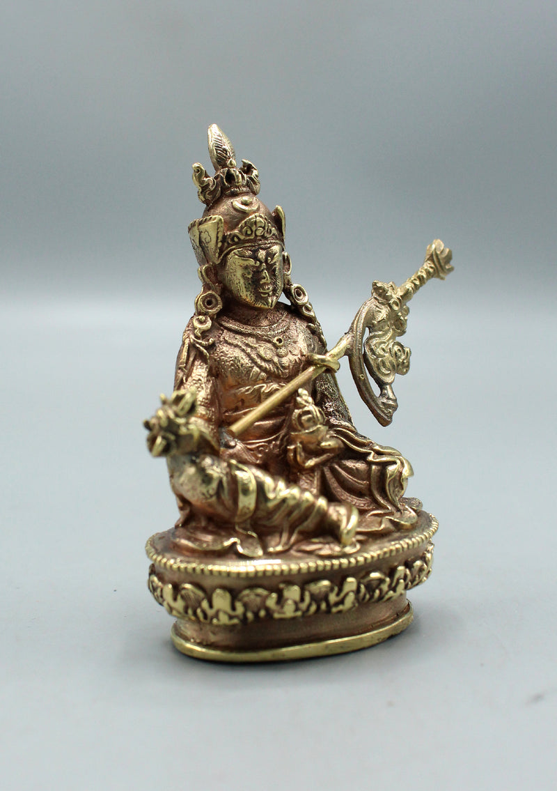 Brass Guru Padmasambhava Statue 2.8"