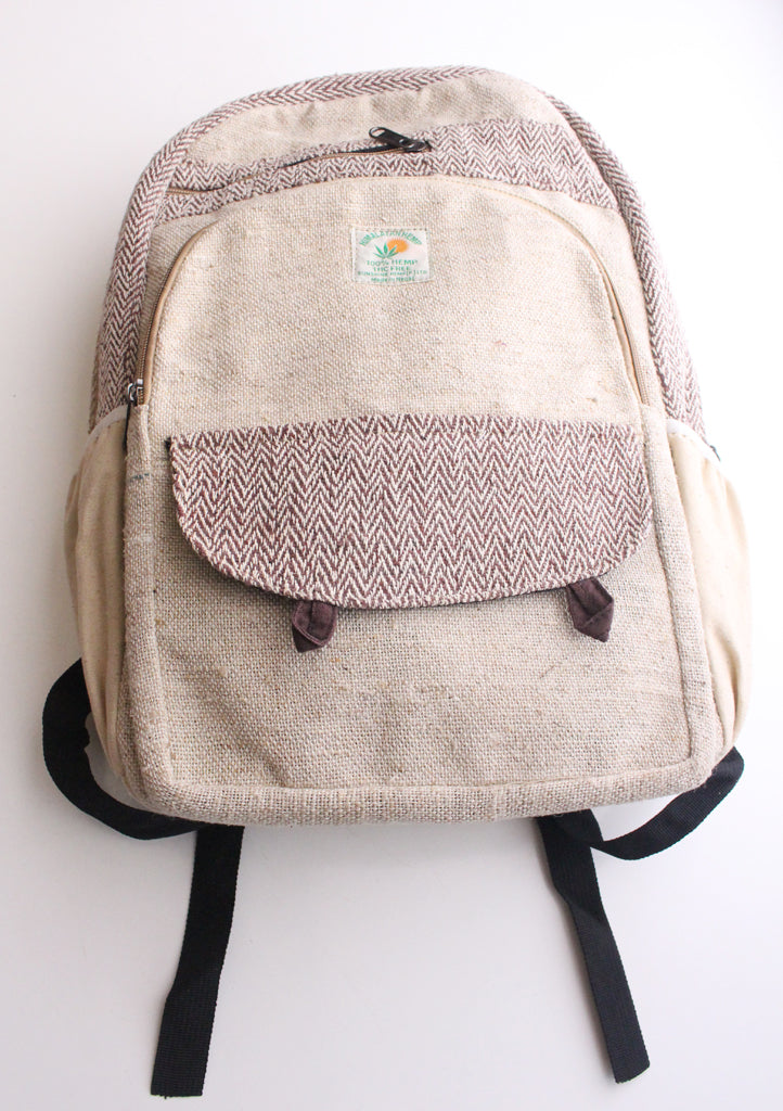 Light Weight and Multipurpose Ecofriendly Hemp Carry Bag, Hemp Backpack - nepacrafts