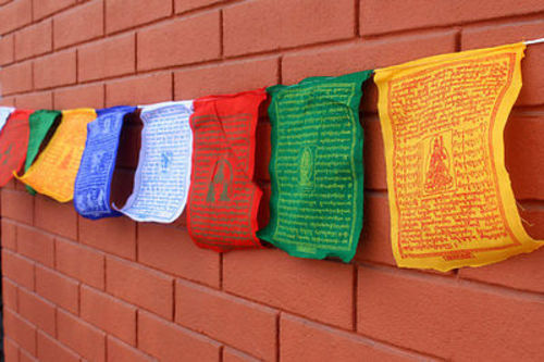 Tibetan Prayer Flags Cotton Gift Set Mini