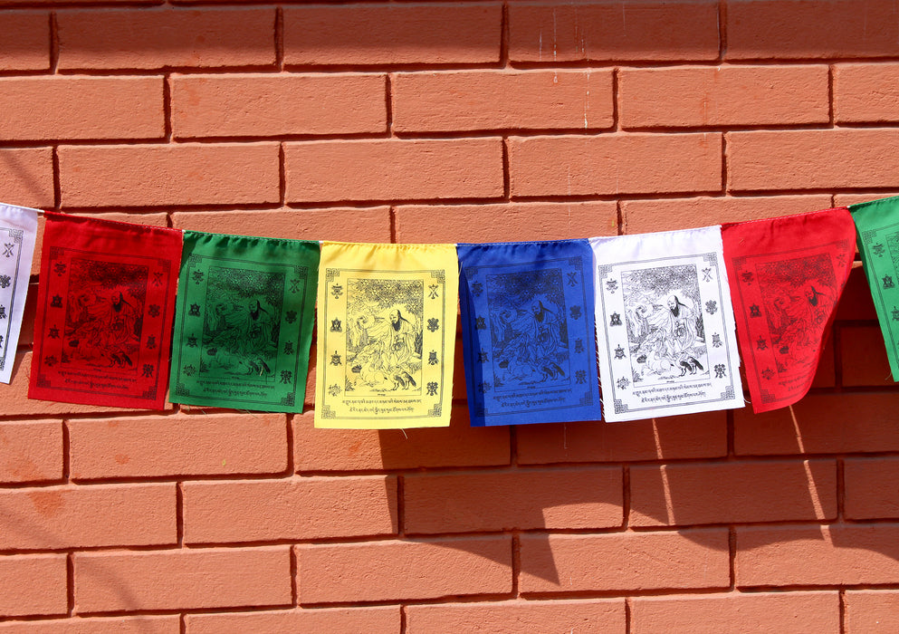 Long Life Symbol Cotton Prayer Flag, Tibetan Prayer Flag
