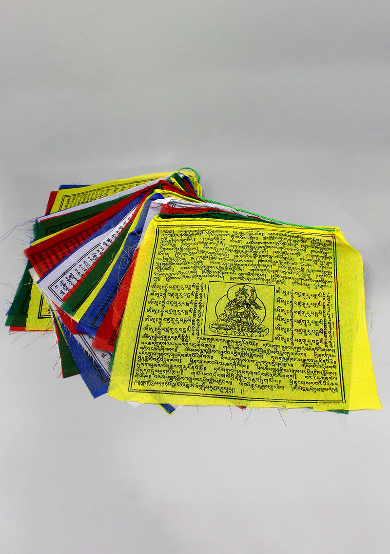 Outdoor Large Mixed Deities Tibetan Prayer Flags 25 Sheets