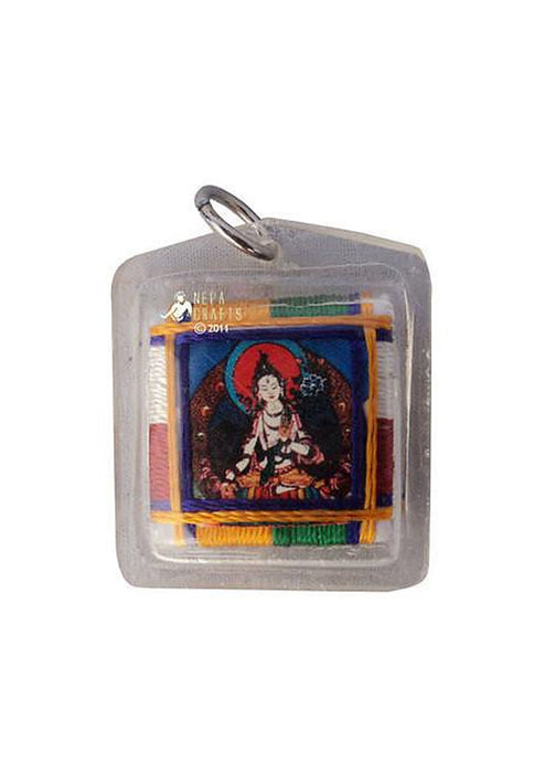 White Tara Sungkhor Protection Amulet - nepacrafts