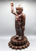 Copper Oxidized Standing Buddha Statue 25" - nepacrafts