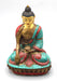 Shakyamuni Buddha Statue Inlaid Turquoise and Coral - nepacrafts