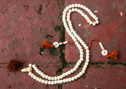 White Bone Prayer Mala with Counter - nepacrafts