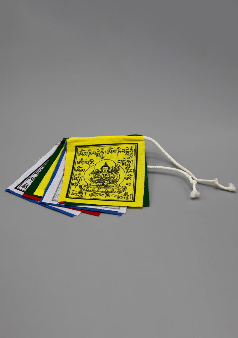 Chenrezig Mantra for Compassion Mini Tibetan Prayer Flags