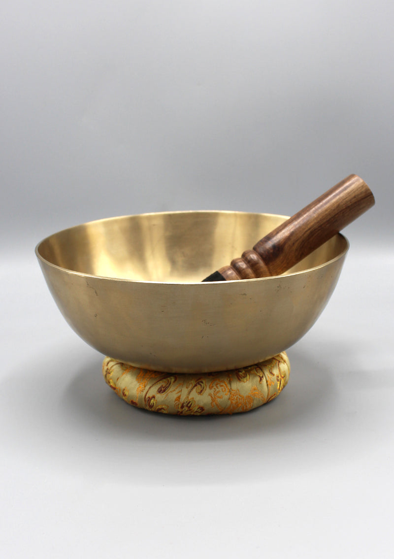Zen Tibetan Healing Singing Bowl 21cm/8.1" with Cushion and Thick Mallet