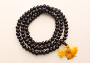 10 mm Beads Rosewood Tibetan Prayer Mala with Yellow Tassel - nepacrafts