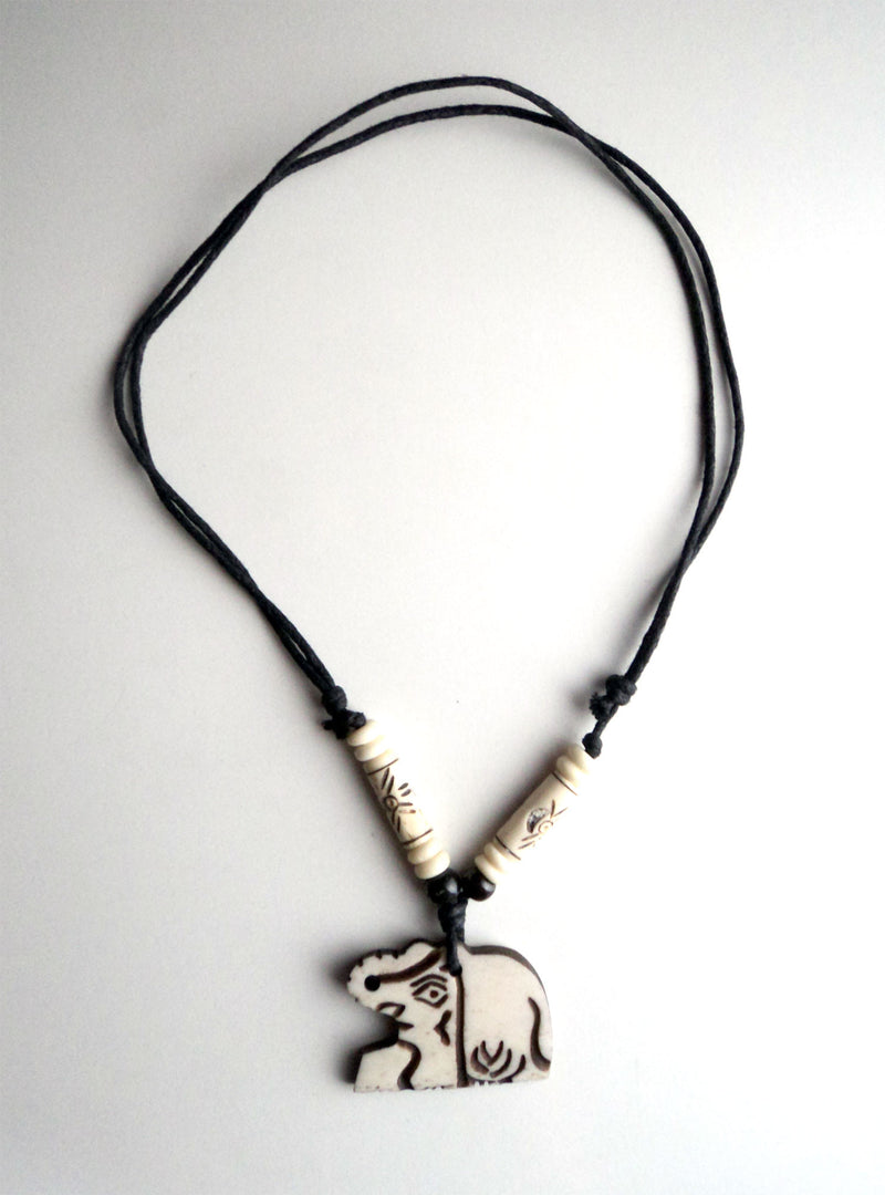 Handcrafted Elephant Pendant Necklace - nepacrafts
