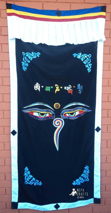 Buddha Eyes Cotton Door Curtains