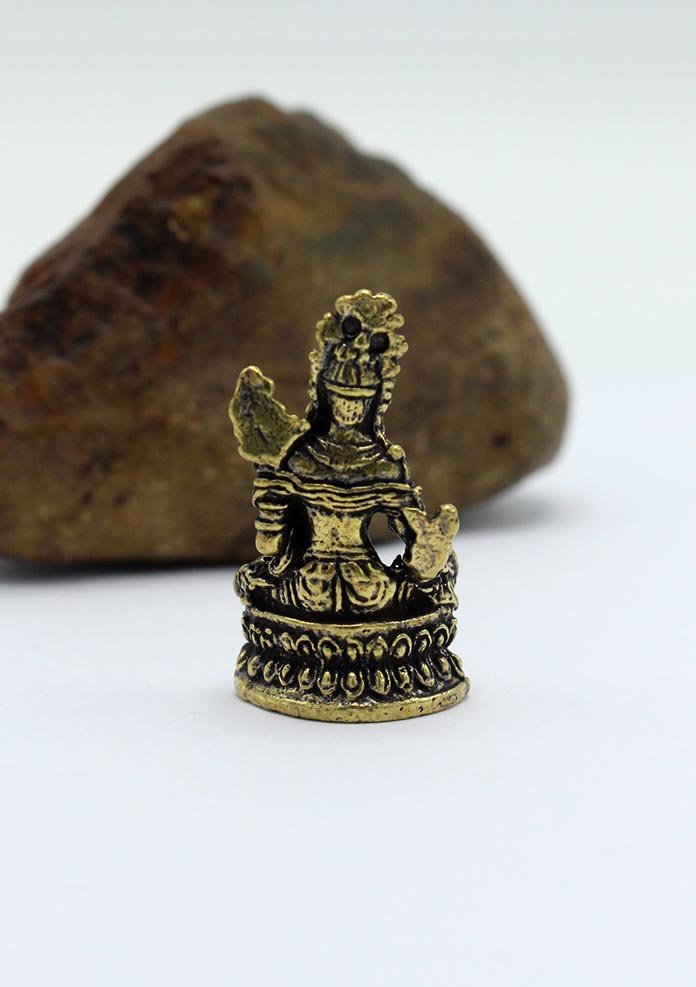 Mini Brass Green Tara Statue