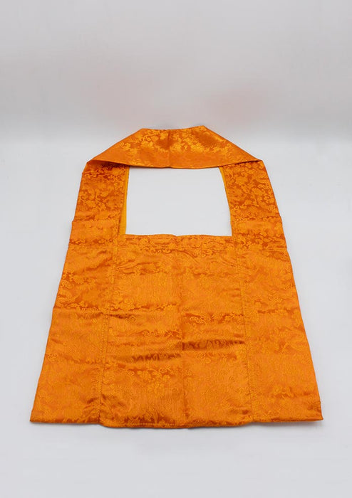 Brocade Side Carry Dark Orange Tote Bag