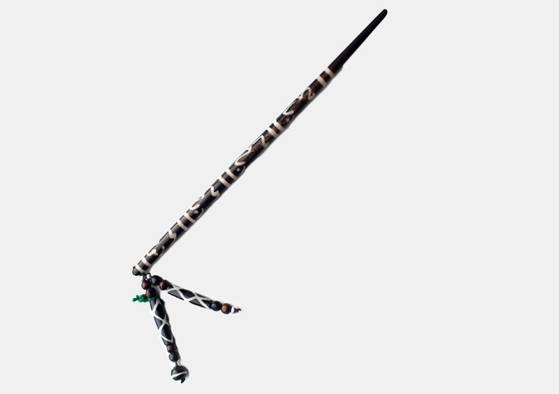 Om Painted Yak Bone Hair Sticks Clip - nepacrafts