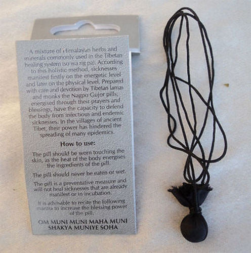 Tibetan Herbal Amulet-Nagpo Gujar - nepacrafts