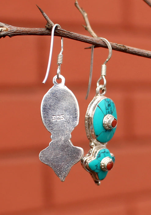 Elegant Beauty Drop Sterling Silver Dangle Earrings - nepacrafts