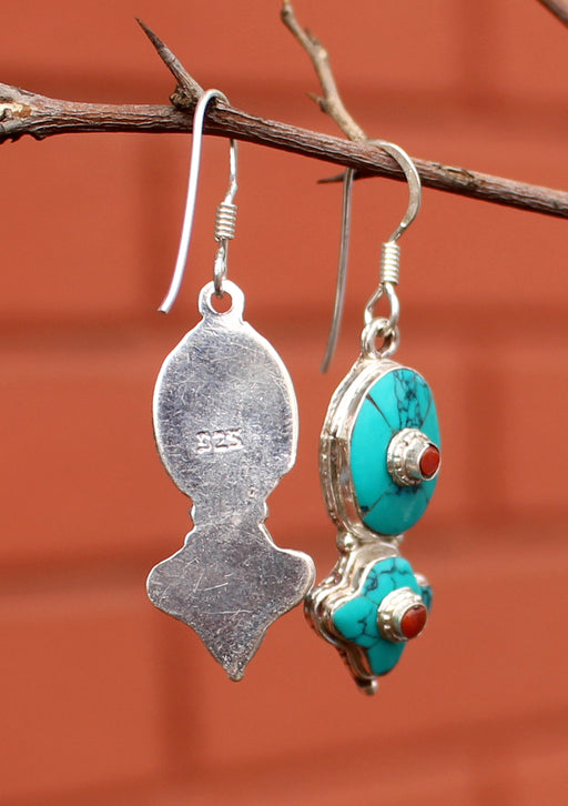 Elegant Beauty Drop Sterling Silver Dangle Earrings - nepacrafts