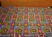 Colorful Cotton Fabric Elephant Printed Wall Hanging Tapestry/ Wall Decor - nepacrafts