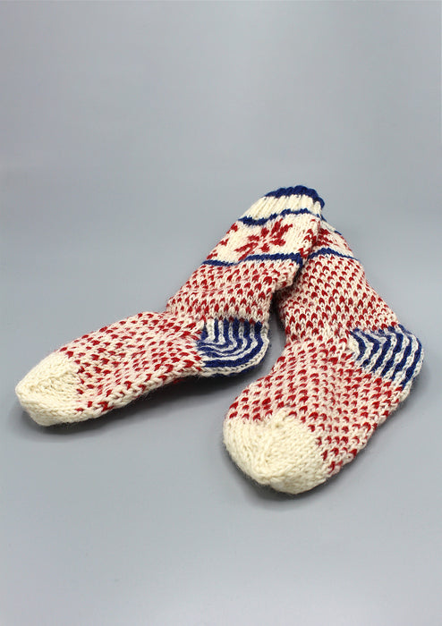 Snow Flake Childrens' Woolen Socks