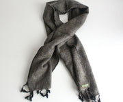 Traditional Hand Loomed Gray Brown Woolen Muffler - nepacrafts