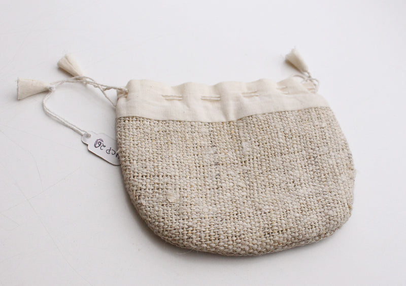 Hemp Drawstring Jewellery Gift Pouch