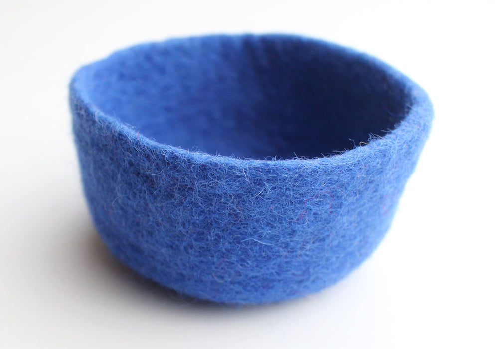 Handfelted Colorful Felt Bowls 4.5" For Keeping Jewelry, Watches and Smaller Items - nepacrafts