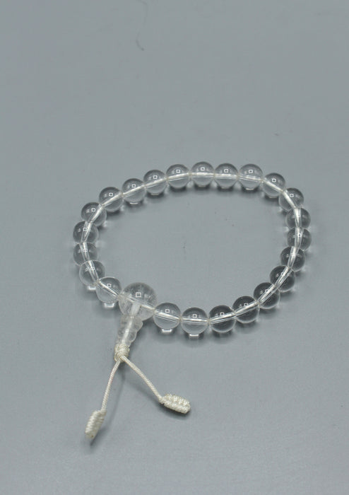 Clear Quartz Crystal Beads Bracelet