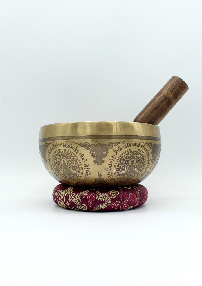 Cosmos Mandala  Fine Arts Etched Singing Bowl- 6 inch