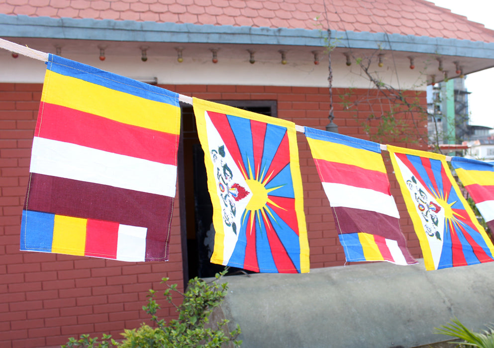 Tibetan Buddhist Cotton Prayer Flags - nepacrafts
