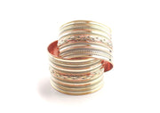 Braided Copper Tibetan Cuff Bracelet - nepacrafts