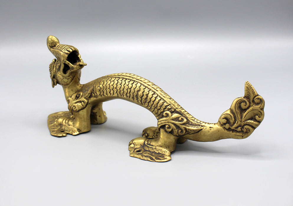 Brass Dragon Traditional Door Handle - nepacrafts