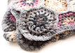 Soft and Warm Hand Crochet Grey and Pink Multicolor Woolen Blanket - nepacrafts