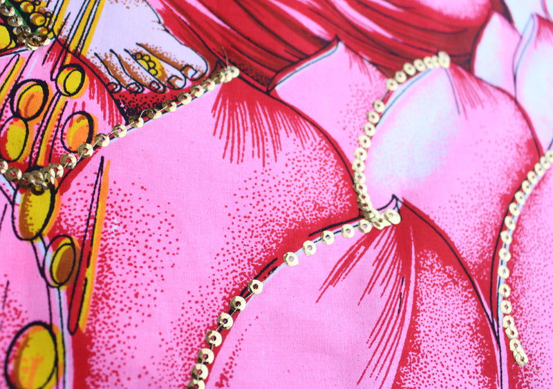 Hindu Goddess of Prosperity Laxmi Printed Cotton Tapestry Wall Hanging - nepacrafts