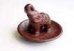 Elephant on Lotus Design Clay Incense Burner - nepacrafts