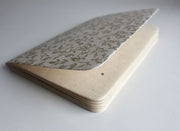 Golden Leaf Printed Lokta Paper Journal - nepacrafts