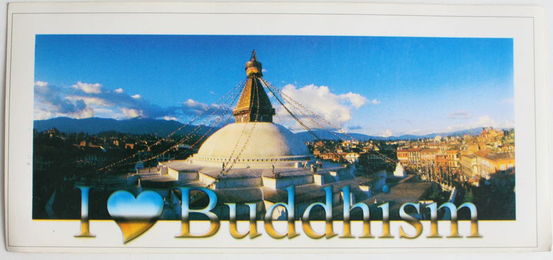 I Love Buddhism Sticker - nepacrafts