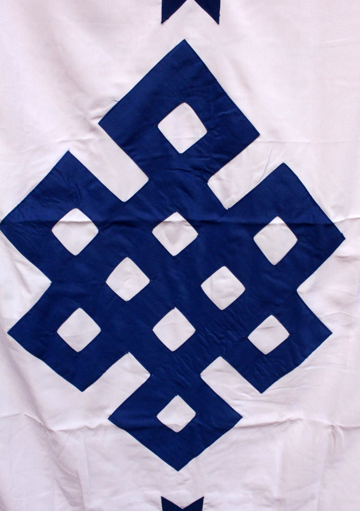Tibetan Buddhist Endless Knot Door Curtain, Meditation Room Divider