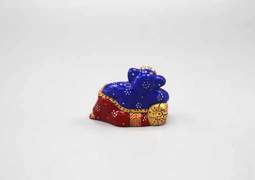 Resting Ganesha Mini Hand Painted Statue - nepacrafts