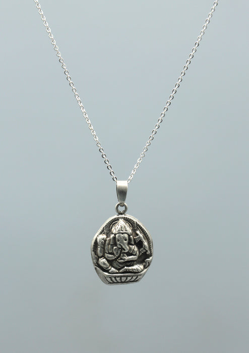 Sterling Silver 925 Ganesha Pendant
