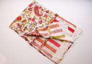 Flower Printed Multicolor Summer Silk Scarves - nepacrafts