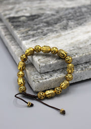 Brass Buddha Head Fine Carving Bracelet - nepacrafts