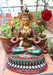 19" High Chenrezig Statue Inlaid Turquoise and Stone - nepacrafts