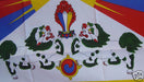 Silk Tibet Flag Printed on Both Sides - nepacrafts