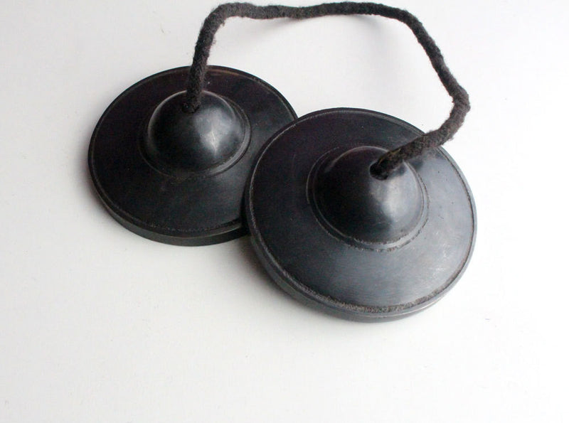 Black Painted Musical Tingsha Gift Pack - nepacrafts