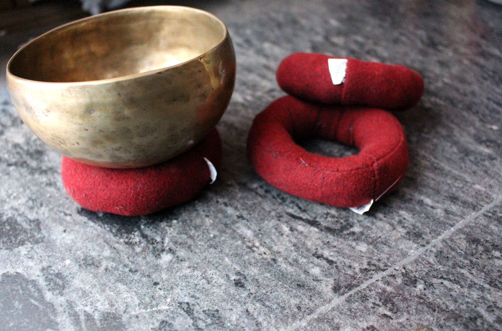 Maroon Blazer Ring Cushion for Singing Bowls - nepacrafts