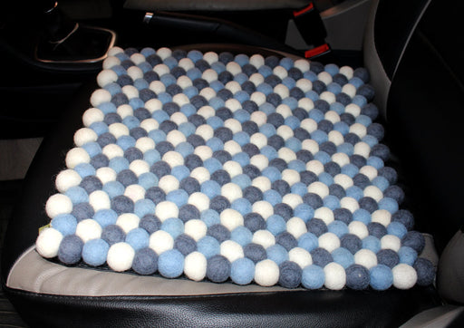 Felt Balls Square Car seat Mat - nepacrafts